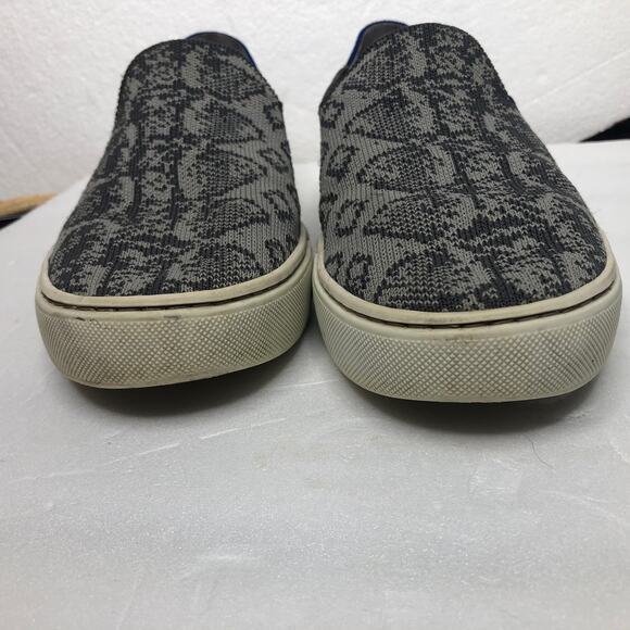 Rothy’s Shoes Snake Python Grey Slip On Flat Sneaker 8 - Picture 3 of 11